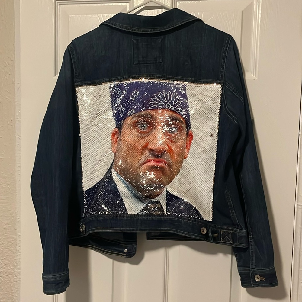 Prison Mike Sequin Jean Jacket